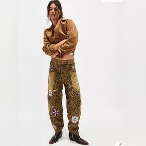 FREE PEOPLE WILD THING PANTS NWT RETAIL$268 XS